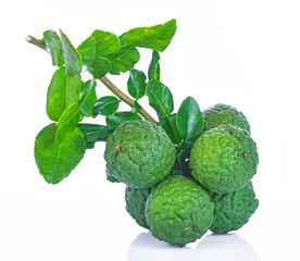 Fototapeta premium Bergamot fruit on a white background