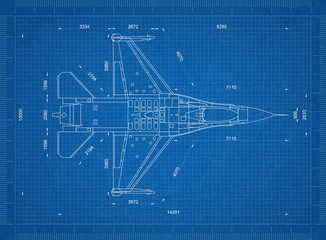 Airplane blueprint