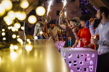 Nightclub Partying With Friends