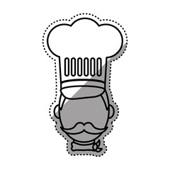 Chef cartoon character icon vector illustration graphic design