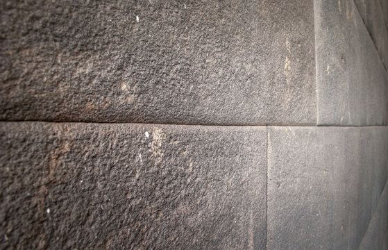 Perfect constructed inca walls of Peru