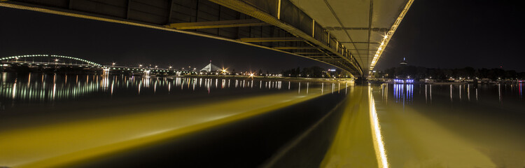 Bridge Night View - Belgrade Serbia