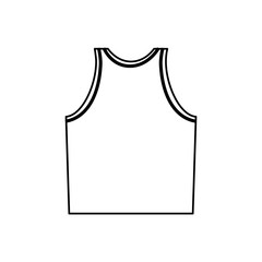 Sleeveless male shirt icon vector illustration graphic design