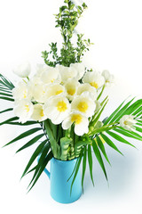 White tulips in a vase