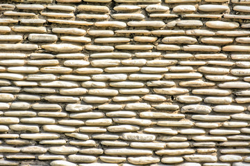 Stone wall texture made from stiff stone.