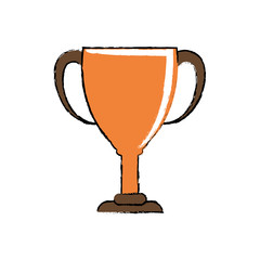 Cup trophy championship icon vector illustration graphic design