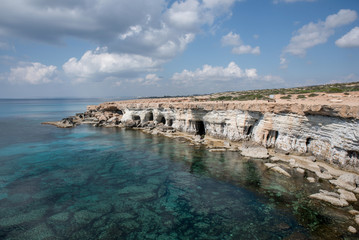 Fototapeta na wymiar Protaras landscape,Meditarian sea,Cyprus