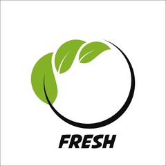 fresh icon for natural product