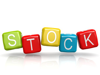 Stock word color cube