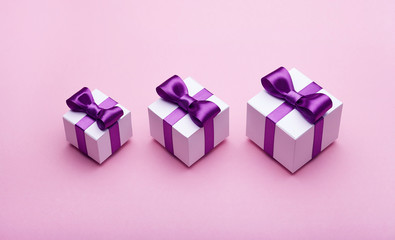 Several gifts with satin bows