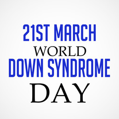 Down Syndrome Day.