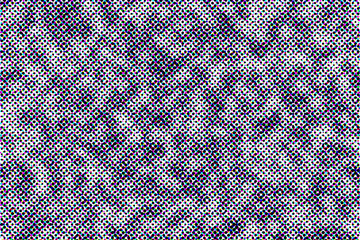 Closeup view of offset print halftone pattern - obrazy, fototapety, plakaty