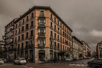 Fototapeta na wymiar The architectural life of Madrid