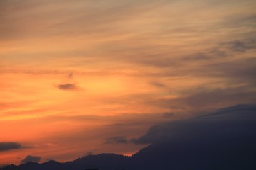 sunrise sky in the morning and motion cloud, beautiful colorful  nature. space for add text