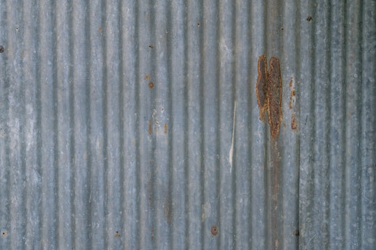 Old Rusty Galvanized Iron Plate Texture.