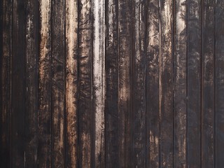 木製の壁　黒