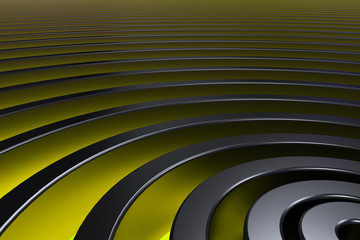 Naklejka premium Dark concentric spiral on glowing background
