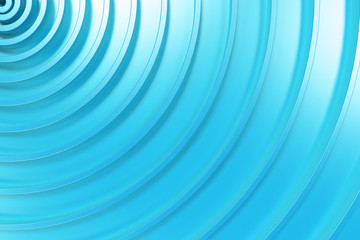 Blue concentric spiral on blue background