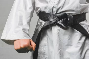 Photo sur Aluminium Arts martiaux Black Belt Karate Martial Art