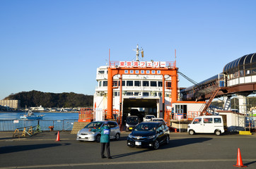 Naklejka premium 東京湾フェリー 久里浜港