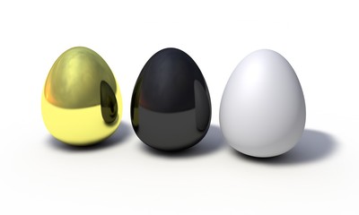 Background of eggs model, 3d render