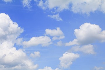 blue sky with big cloud and raincloud, art of nature beautiful and copy space for add text