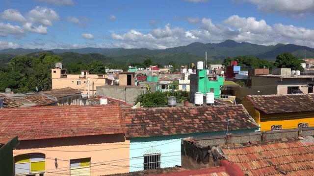Red tiled roofs of Trinidad. Sancti Spiritus, Cuba