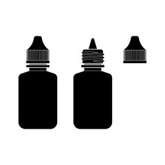 Eye Drop Bottle Isolate On White Background vector
