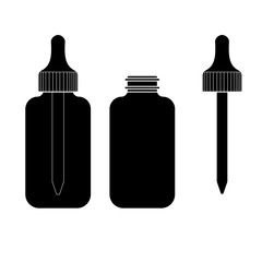 Eye Drop Bottle Isolate On White Background vector
