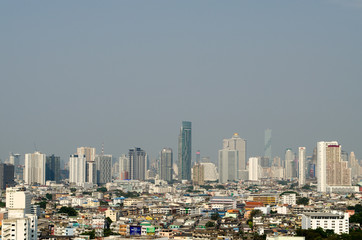Fototapeta na wymiar The Building City in The Bangkok, Thailand.