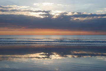 Fototapeta na wymiar Beach Sunrise, Punta del Diablo, Uruguay