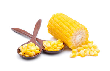 Corn isolated on white background