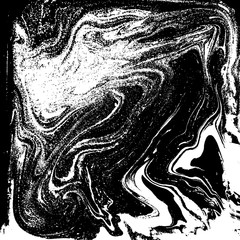 Black and white liquid texture, watercolor hand drawn marbling illustration, abstract background