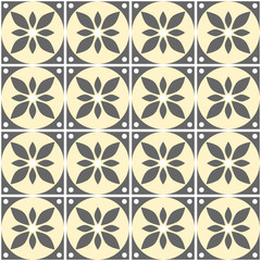 Fototapeta premium Seamless vector decorative hand drawn pattern. ethnic endless background with ornamental decorative elements with traditional etnic motives, tribal geometric figures. Print for wrapping, background