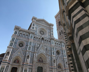 Fototapeta premium view of Cathedral of Santa Maria del Fiore in Florence