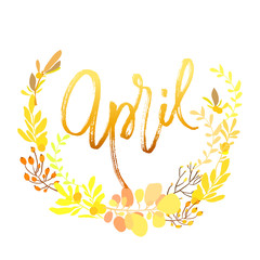 Foral flowers wreath