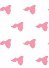 seamless pattern with guppy silhoette