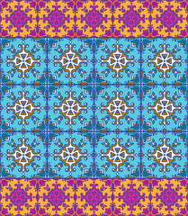 Portuguese azulejo tiles. Blue and white gorgeous seamless patterns. For scrapbooking, wallpaper, cases for smartphones, web background, print, surface texture, pillows, towels, linens bags T-shirts