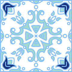 Portuguese azulejo tiles. Blue and white gorgeous seamless patterns. For scrapbooking, wallpaper, cases for smartphones, web background, print, surface texture, pillows, towels, linens bags T-shirts