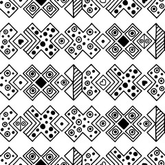 Vector seamless pattern, graphic illustration