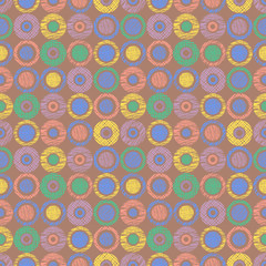 Vector seamless pattern, graphic illustration