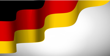 Obraz premium national flag of the Germany waving