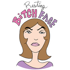 Resting Bitch Face Girl