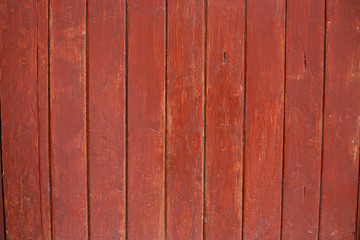 Naklejka premium Red wooden fence