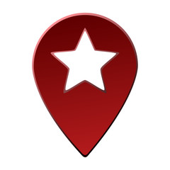 Isolated map pin