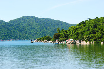 Travel to Vietnam, coast landscape