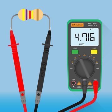 Digital Multimeter and Resistor