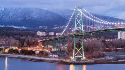 lions' gate bridge,Vancouver BC Canada