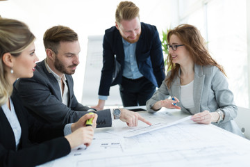 Group of business people collaborating in office