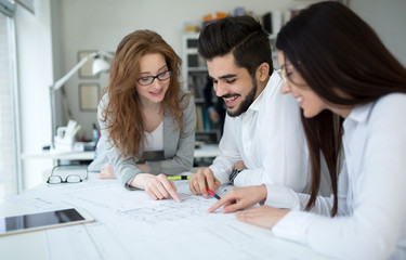 Group of business people collaborating in office